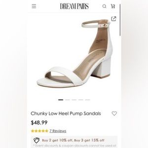 Dream Pairs Low Chunk shoes
(RETAIL $49) Size 7.5